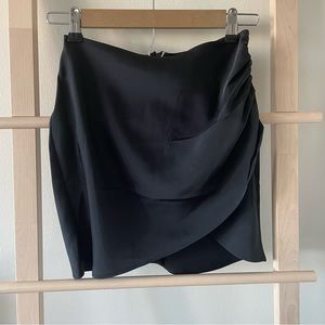 New Forever 21 Black Satin Mini Skirt Size Small